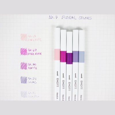 Набор линеров №7 Uni EMOTT "Нежные цветы" 5 штук