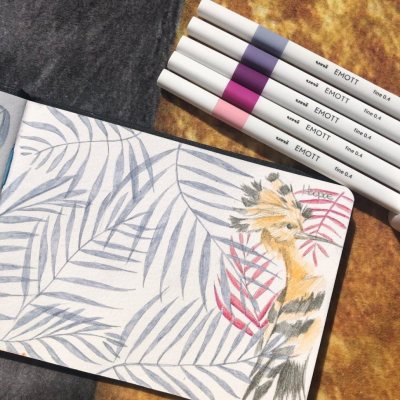 Набор линеров №7 Uni EMOTT "Нежные цветы" 5 штук