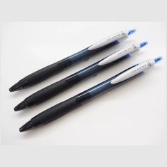 Шариковая ручка Автоматическая 3 шт. UNI Jetstream SXN-150S38  чёрный корпус/синие чернила, шарик 0.38 мм/линия 0.25 мм