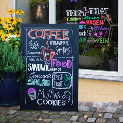 Набор меловых маркеров Uni Chalk 5M 1,8-2,5мм Стандартные цвета, в пластиковой упаковке, 6 шт