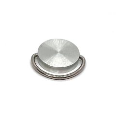 МТ 24А-duo Пломбир двухсторонний, алюминиевый под пластилин (диаметр пломбира 24 мм.) с полукольцом