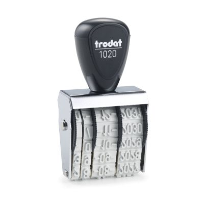 TRODAT 1020 ДАТЕР ЛЕНТОЧНЫЙ, высота символов 5мм, месяц БУКВАМИ
