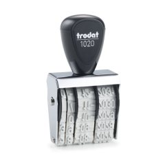 TRODAT 1020 ДАТЕР ЛЕНТОЧНЫЙ, высота символов 5мм, месяц БУКВАМИ