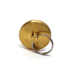 МТ 34Л Пломбир латунный под пластилин (диаметр пломбира 34 мм.) с кольцом