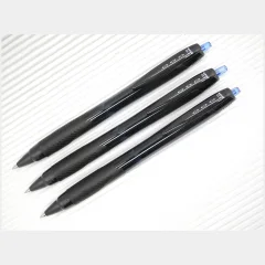 Шариковая ручка Автоматическая 3 шт. UNI Jetstream SXN-157S чёрный корпус/синие чернила, шарик 0.7 мм/линия 0.35 мм