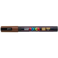 Маркер POSCA PC-3M, коричневый, 0.9 - 1.3 мм, пулевидный наконечник №21