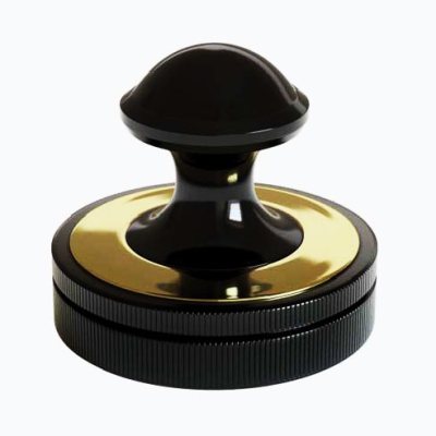 OS-11-1 Оснастка для печатей "Эйфель", с золоченой вставкой, с штемпельной подушкой / d= 42 мм.