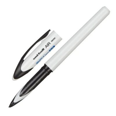 Набор ручек-роллеров Uni-Ball AIR UBA-188EL-Micro ЦВЕТНЫЕ корпуса, синие чернила, шарик 0.5 мм/линия 0.28-0.45 мм