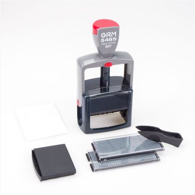 GRM 5465 HUMMER Dater DIY Датер профессиональный автоматический самонаборный 6 строк, 2 кассы (58 х 36 мм) месяц ЦИФРАМИ