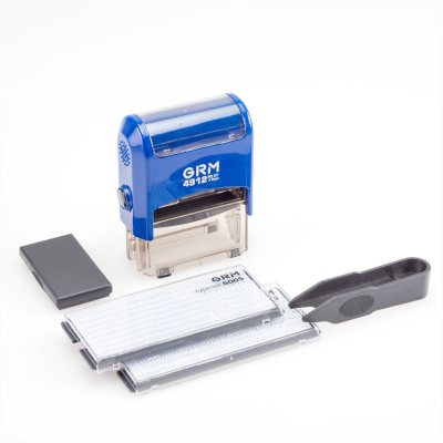 GRM 4912 P3 Typo Автоматический самонаборный штамп 4 строки, 2 кассы (штамп 47 х 18 мм)