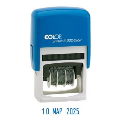 COLOP S220 Датер высота шрифта 4 мм, месяц БУКВАМИ