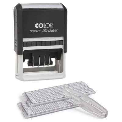COLOP Printer 55 dater-Set Датер автоматический самонаборный 6 строк, 2 кассы (60 х 40 мм)  месяц БУКВАМИ