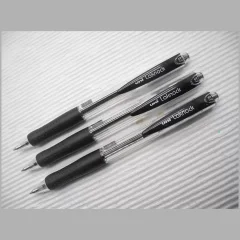 3 штуки/один цвет - Шариковая ручка Автоматическая UNI Laknock SN-100 шарик 0.7 мм/линия 0.3 мм