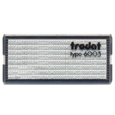 TRODAT 6003 КАССА РУССКИХ БУКВ И ЦИФР ВЫСОТОЙ 3мм, без пинцета