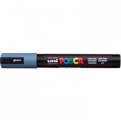 Маркер POSCA PC-5M, сине-серый, 1.8 - 2.5 мм, пулевидный наконечник №61