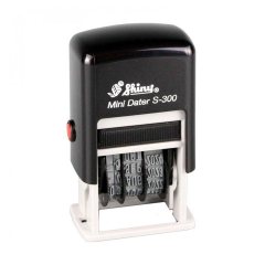 Мини-датер пластиковый SHINY S-300, высота даты 3 мм, месяц ЦИФРАМИ (00 00 0000)