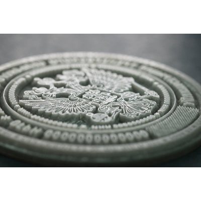 POLYNEGRO Полимерная резина для лазерной гравировки, Серая,  А4 - 210 х 297 мм.; толщина 2,3 мм; 1 лист.