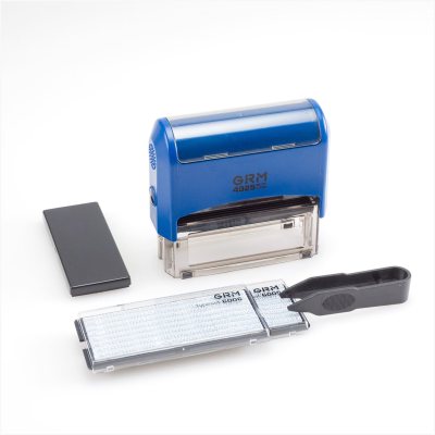 GRM 4925 P3 Typo Автоматический самонаборный штамп 5 строк, 2 кассы (штамп 82 х 25 мм)