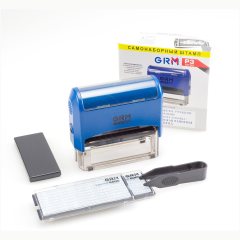 GRM 4925 P3 Typo Автоматический самонаборный штамп 5 строк, 2 кассы (штамп 82 х 25 мм)