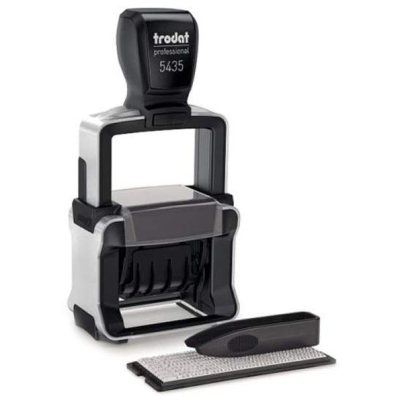 TRODAT PROFESSIONAL 5435 TYPO  Датер профессиональный автоматический самонаборный 2 строки, 1 касса (41 х 24 мм) месяц БУКВАМИ