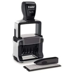 TRODAT PROFESSIONAL 5435 TYPO  Датер профессиональный автоматический самонаборный 2 строки, 1 касса (41 х 24 мм) месяц БУКВАМИ