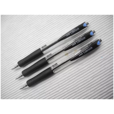 3 штуки/один цвет - Шариковая ручка Автоматическая UNI Laknock SN-100 шарик 0.5 мм/линия 0.25 мм