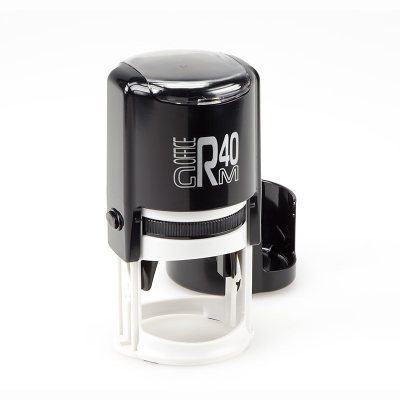 GRM R40 Office Автоматическая оснастка для печати С ЗАЩИТНОЙ КРЫШЕЧКОЙ (диаметр 40 мм.)