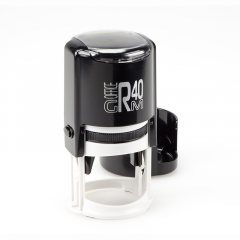 GRM R40 Office Автоматическая оснастка для печати С ЗАЩИТНОЙ КРЫШЕЧКОЙ (диаметр 40 мм.)