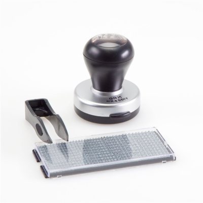 GRM HR45 DIY/2 круга Настольная самонаборная полуавтоматическая оснастка с микротекстом, 1 касса (печать 45 мм)