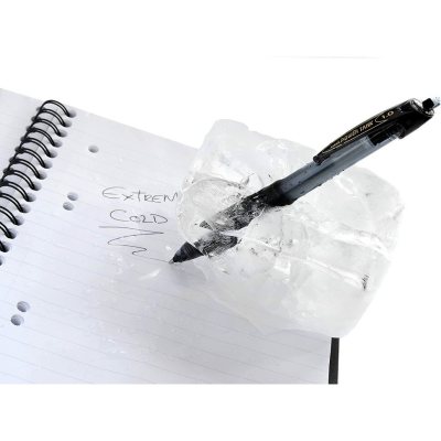 3 штуки/один цвет - Шариковая ручка Автоматическая UNI PowerTank SN-220 шарик 1 мм/линия 0.4 мм