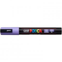 Маркер POSCA PC-5M, сиреневый, 1.8 - 2.5 мм, пулевидный наконечник №34