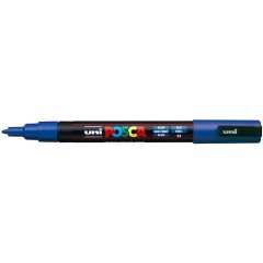 Маркер POSCA PC-3M, синий, 0.9 - 1.3 мм, пулевидный наконечник №33