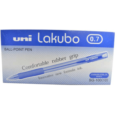 12 штук - Шариковая ручка UNI Lakubo SG-100 шарик 0.7 мм/линия 0.3 мм