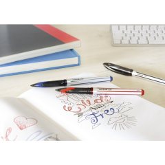 12 штук - Ручка - Роллер Uni-Ball AIR UBA-188L Синие чернила, шарик 0.7 мм/линия 0.35-0.5 мм