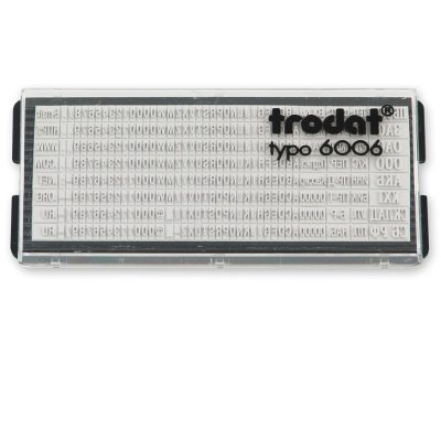 TRODAT 6006 ДОПОЛНИТЕЛЬНАЯ КАССА БУКВ И ЦИФР ВЫСОТОЙ 2.2 и 3.1мм, без пинцета