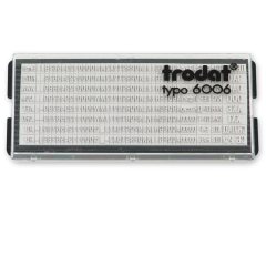 TRODAT 6006 ДОПОЛНИТЕЛЬНАЯ КАССА БУКВ И ЦИФР ВЫСОТОЙ 2.2 и 3.1мм, без пинцета