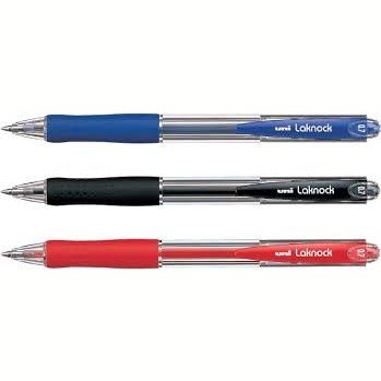 12 штук - Шариковая ручка Автоматическая UNI Laknock SN-100 шарик 0.7 мм/линия 0.3 мм