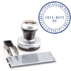 GRM HR40 DIY/1 круг Настольная самонаборная полуавтоматическая оснастка с микротекстом, 1 касса (печать 40 мм)