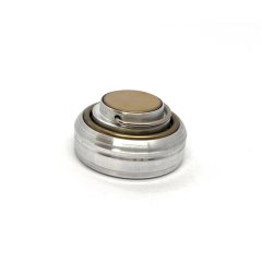 "ЛЕОН 42КП" Металлическая оснастка для печати с кнопкой и встроенной штемпельной подушкой (диаметр печати 42 мм.) КЛАСС_ЛЮКС