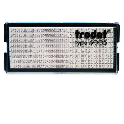 TRODAT 6005 УНИВЕРСАЛЬНАЯ КАССА РУССКИХ БУКВ И ЦИФР ВЫСОТОЙ 2.2 И 3.1мм, без пинцета