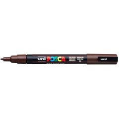 Маркер POSCA PC-3M, тёмно-коричневый, 0.9 - 1.3 мм, пулевидный наконечник №22
