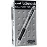 12 штук - Шариковая ручка Автоматическая UNI Laknock SN-100 шарик 0.5 мм/линия 0.25 мм