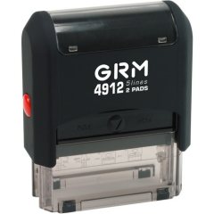 GRM 4912 2 Pads Автоматическая оснастка для штампа с двойной подушкой (штамп 48 х 18 мм.)