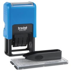 TRODAT PRINTY 4750 TYPO Датер автоматический самонаборный 2 строки, 1 касса (41 х 24 мм) месяц БУКВАМИ