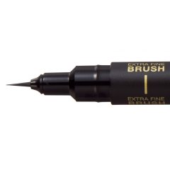 3 штуки - Линер Uni Pin BR-500 EF brush Fine Line , ультратонкая кисть, Чёрный