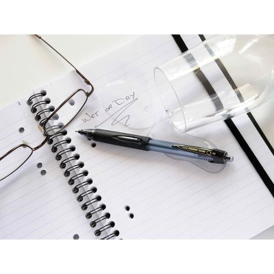 12 штук - Шариковая ручка Автоматическая UNI PowerTank SN-220 шарик 1 мм/линия 0.4 мм