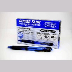 12 штук - Шариковая ручка Автоматическая UNI PowerTank SN-220 шарик 1 мм/линия 0.4 мм