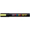Маркер POSCA PC-5M, флуоресцентно-жёлтый, 1.8 - 2.5 мм, пулевидный наконечник № F2