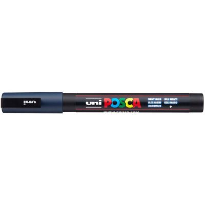 Маркер POSCA PC-3M, тёмно-синий, 0.9 - 1.3 мм, пулевидный наконечник №9