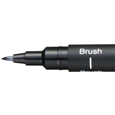 3 штуки - Линер Uni Pin BR-200 Fine Line brush, Чёрная кисть